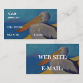 "ビーチのペリカン"、-名刺 名刺 (正面/裏面)