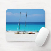 ビーチのボートの写真とのマウスパッド マウスパッド (マウス)