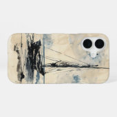 ビーチのボート iPhone 16ケース (裏面横)