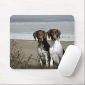 ビーチのマウスパッドのドイツShorthairedポインター マウスパッド (マウス)