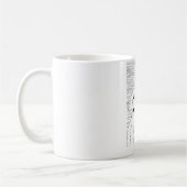 ビーチのマグの金落書き コーヒーマグカップ (左)