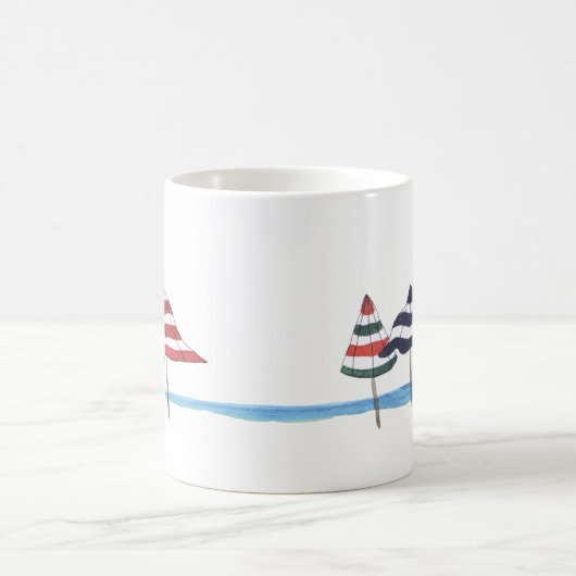 ビーチのマグ及び飲み物用品の傘 コーヒーマグカップ (中央)