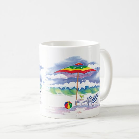 ビーチのマグ コーヒーマグカップ (正面右)