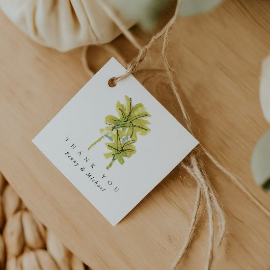 ビーチのヤシの木トロピカルウォーターの色ありがとう フェイバータグ