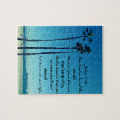 ビーチのヤシの木 ジグソーパズル (横)