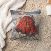ビーチのヤドカリ クッション (ブランケット)