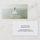 ビーチのヨガ及び黙想のインストラクター 名刺 (正面/裏面)