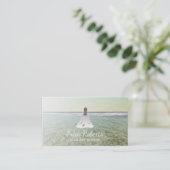 ビーチのヨガ及び黙想のインストラクター 名刺 (スタンド正面)