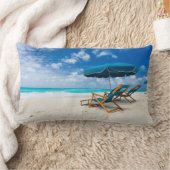 ビーチのラウンジ ランバークッション (ブランケット)