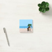 ビーチのラブラドールのデッキチェア ポストイット (オフィス)