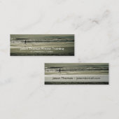 ビーチのランナー スキニー名刺 (正面/裏面)