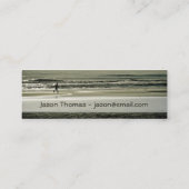 ビーチのランナー スキニー名刺 (裏面)