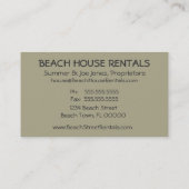 ビーチのランナー 名刺 (裏面)