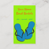 ビーチのレンタルの名刺 名刺 (裏面)