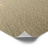 ビーチの上に「希望」書という言葉がある ポスター (角)