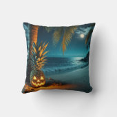 ビーチの上のジャック・オ・ランタン クッション (裏面)