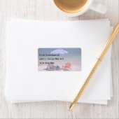 ビーチの休憩室 ラベル (インサイチュ)