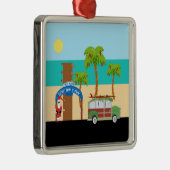 ビーチの休日 メタルオーナメント (右)