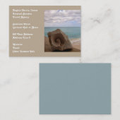 ビーチの休暇の旅行会社 名刺 (正面/裏面)