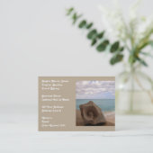 ビーチの休暇の旅行会社 名刺 (スタンド正面)