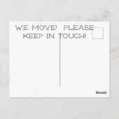 ビーチの住所変更 ポストカード (裏面)