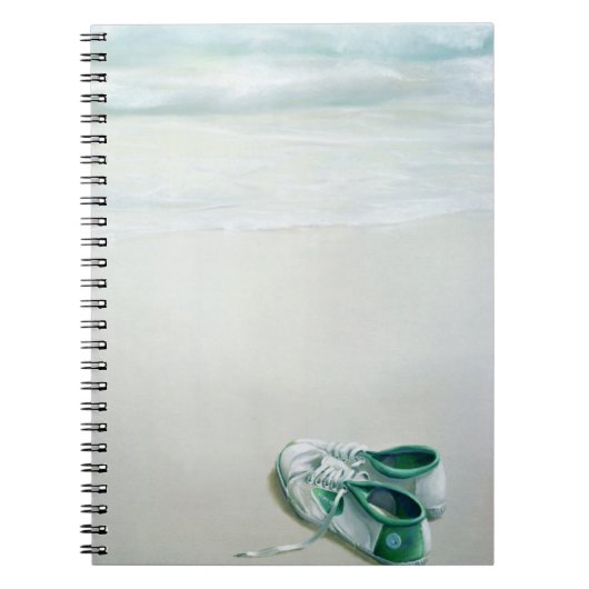 ビーチの体育館靴 ノートブック (正面)