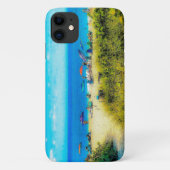 ビーチの傘を海 Case-Mate iPhoneケース (裏面)