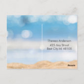 ビーチの写真の宛先 – 日付はがきを保存 ポストカード (裏面)