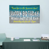 ビーチの写真撮影 + あなたのアイディア 横断幕 (トレードショー)