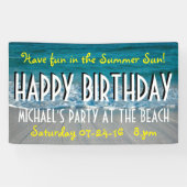 ビーチの写真撮影 + あなたのアイディア 横断幕 (横)