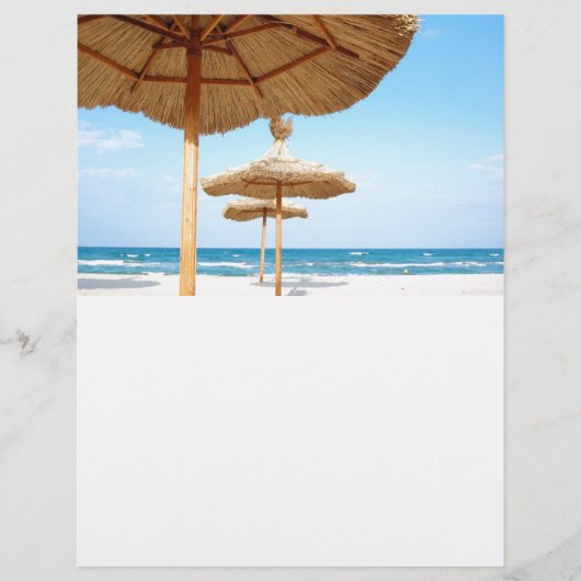 ビーチの列傘ビーチGRASS傘海 チラシ (正面)