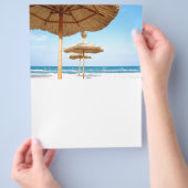 ビーチの列傘ビーチGRASS傘海 チラシ (手)