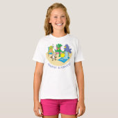 ビーチの動物たち ジュニアTシャツ Tシャツ (正面フル)
