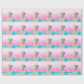 ビーチの包装紙のユニコーン ラッピングペーパー (フラット)