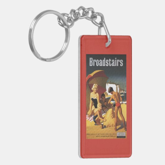 ビーチの南イギリスの鉄道家族 キーホルダー (正面左)