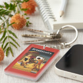 ビーチの南イギリスの鉄道家族 キーホルダー (正面右)