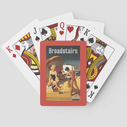 ビーチの南イギリスの鉄道家族 トランプ (裏面)