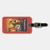 ビーチの南イギリスの鉄道家族 ラゲッジタグ (正面横)