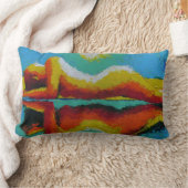 ビーチの反射 ランバークッション (ブランケット)