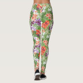 ビーチの可愛い人の熱帯レギンス レギンス (裏面)