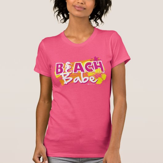 ビーチの可愛い人のTシャツ Tシャツ (正面)