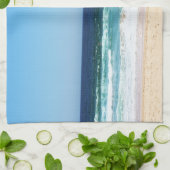 ビーチの台所タオル キッチンタオル (折り畳み)