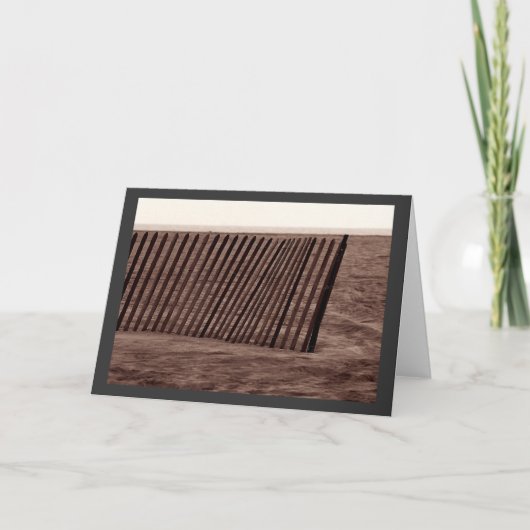 ビーチの塀 カード (正面)