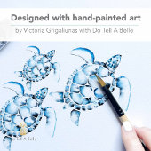 ビーチの変更アドレスカードブルーウミガメ ポストカード