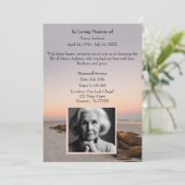 ビーチの夕日の思い出に追悼記念碑 招待状 (スタンド正面)