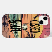 ビーチの夕日、太陽のキス Case-Mate iPhoneケース (裏面 (横))