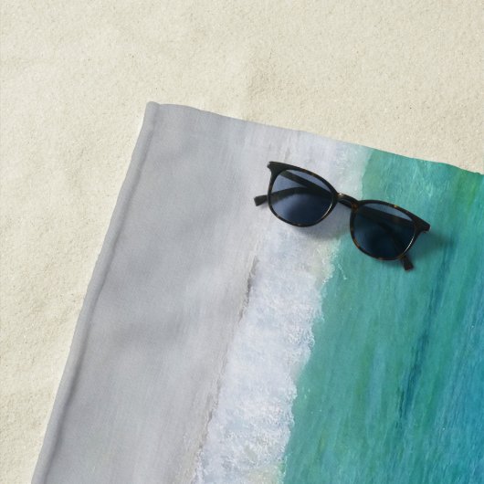 ビーチの夢は熱帯モダンな写真を引用します ビーチタオル (インサイチュ)