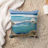 ビーチの夢は、この、海の波で作られている クッション (ブランケット)