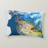 ビーチの夢を見ること アクセントクッション (裏面)