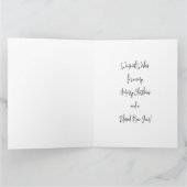 ビーチの天使の折りたたみ式グリーティングカード カード (内部)